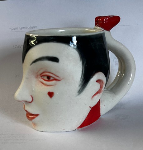 "Leggy Girl with Bangs Cup"