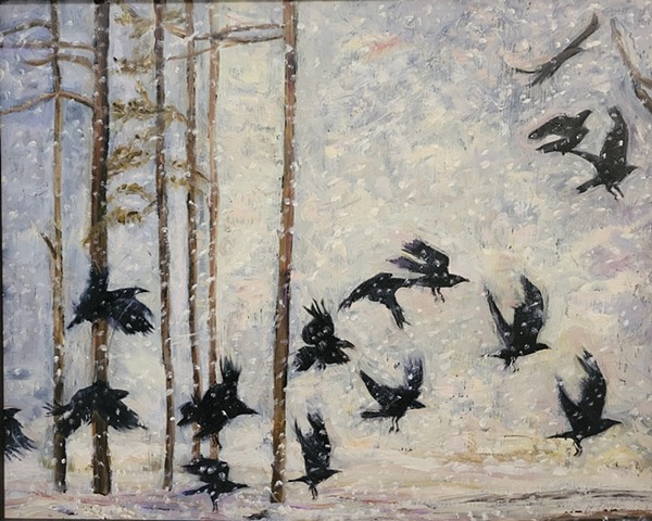 Winter Crows