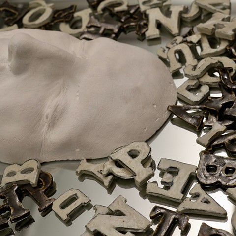 Character, ceramic letters