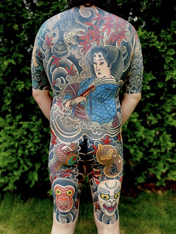 geisha hawk backpiece 