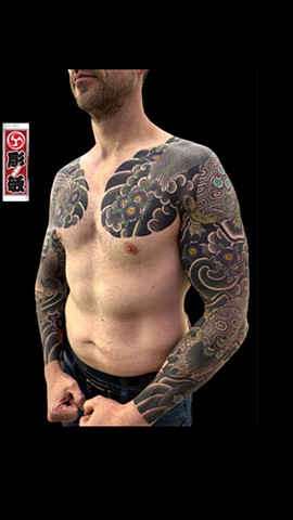 turtle and crane sleeves