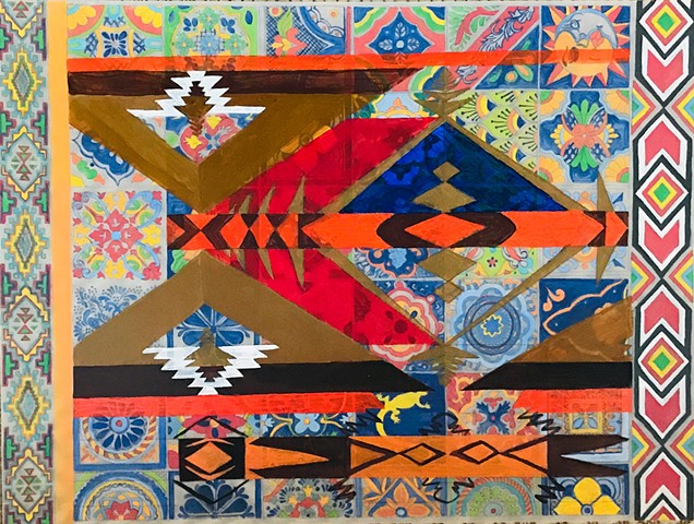 Comanche, Navaho, Apache and Mexican -American design