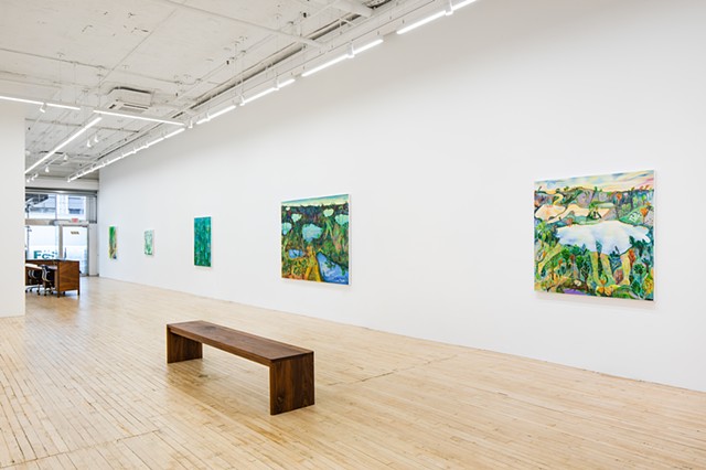 Install shot of “Everything Dancing” at SHRINE, NYC