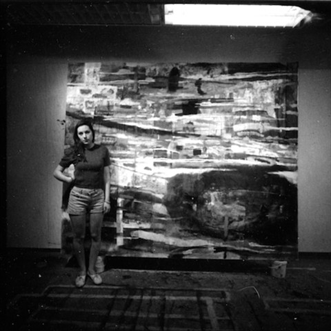 From my junior year at RISD. Portrait with abstract landscape. 2011. Photo by Jacob Schuerger