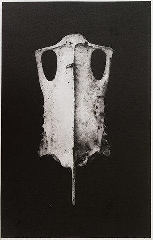 Polymer photogravure print "Mask 1" by John Pearson