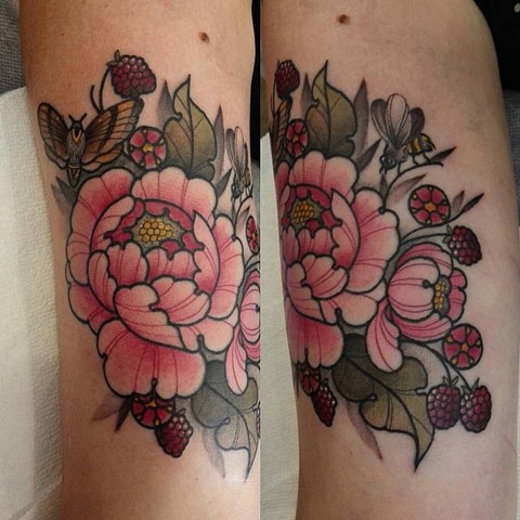 Tattoo by Samantha Sirianni. La Flor Sagrada Tattoo. MELBOURNE, AUSTRALIA