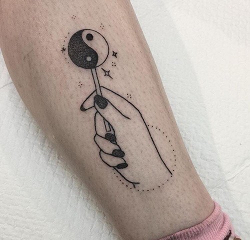Yin Yang tattoo by Amy Jones. La Flor Sagrada Tattoo, Coburg, Melbourne. Australia. Professional tattooing