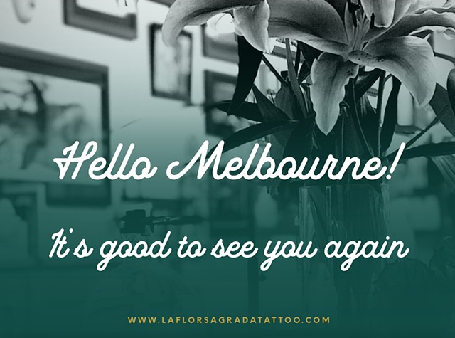 HELLO AGAIN MELBOURNE !!