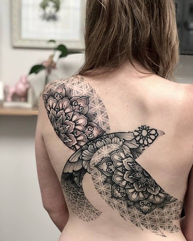 SAMANTHA SIRIANNI. Backpiece. Tattoo Artist at La Flor Sagrada Tattoo. Melbourne. Australia