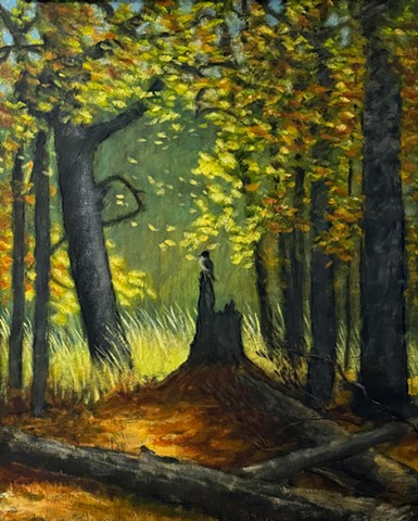 Autumn Wind and Stump