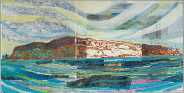 Mixed materials, landscape, lyric