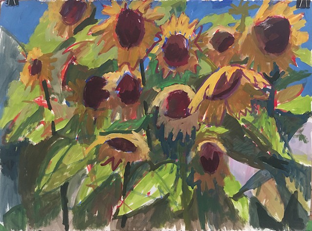 Sunflowers for Denis Murphy