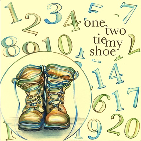 One, Two, Tie My Shoe
Nursery Rhyme Book Cover