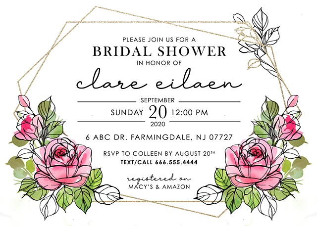 Bridal Shower Invitation - Commission