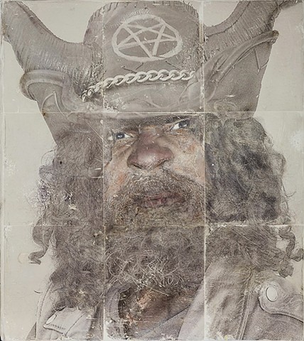 Man with horned hat