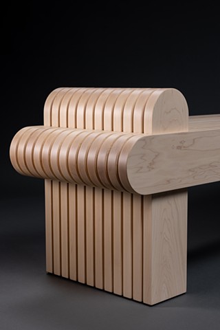 Popsicle Stick Bench (detail)