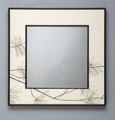Mirror with Pine Branches