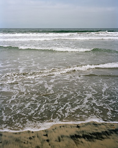 The Pacific Ocean photographed off Encinitas California according to its elevation above sea level