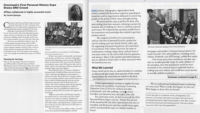 Cincinnati's First Personal History Expo