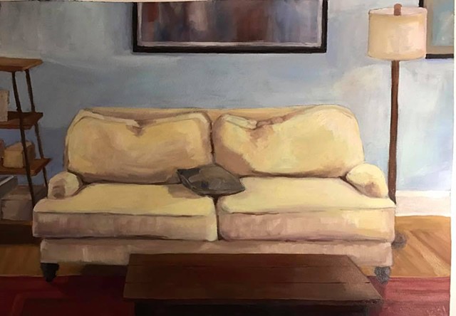 Portrait of a comfortable sofa by Kate Harr