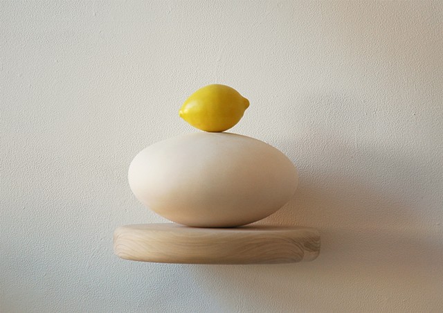 Lemon and Moji sculpture by artist Jeff Krueger