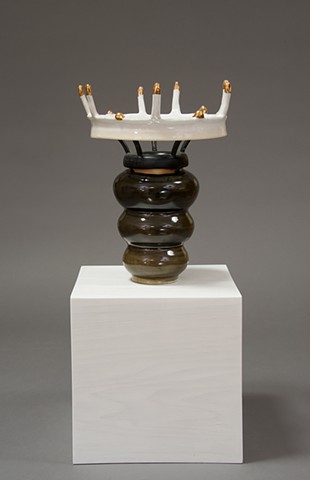 Ceramic Sculpture by jeff Krueger and the Bear Gallway Kinnell