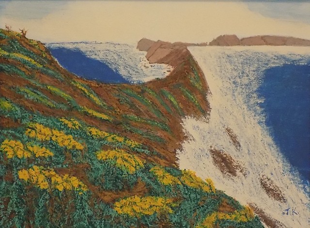 A painting of the Channel Islands by John Kaufmann