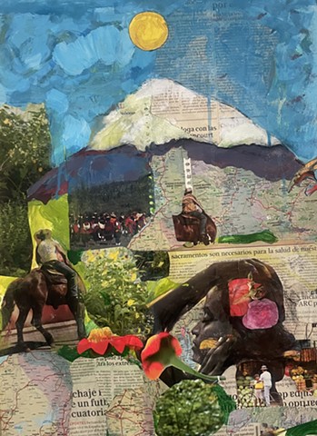 en caballo voy pa el monte