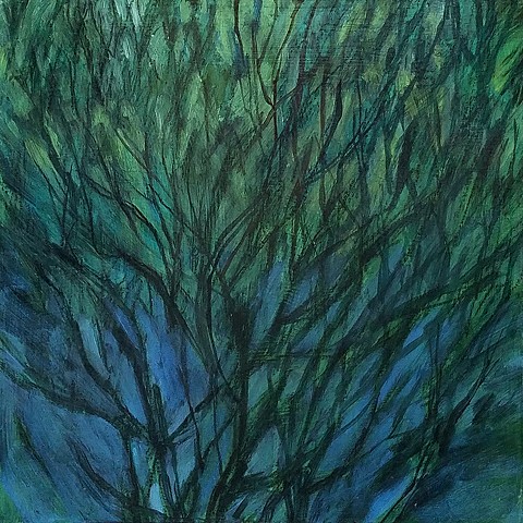 Branches Flow in Blues and Greens
