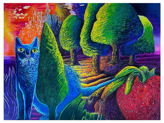 Charmed Sunset, Blue Cat
