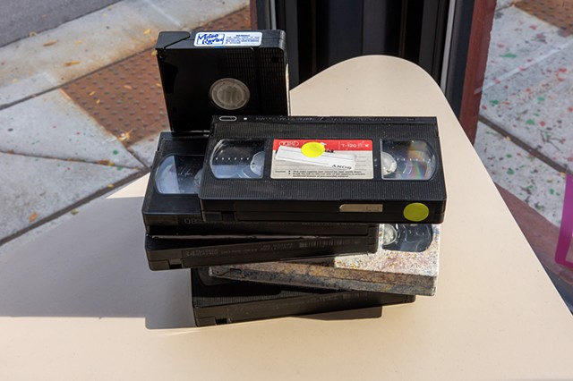 Cassette Stack (Mars Attack, Twister, Sling Blade, & One Fine Day)