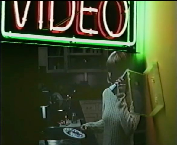 Neon Video Sign with Scream (1996)