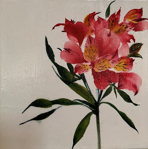 CHINESE PAINTING: ALSTROEMERIA