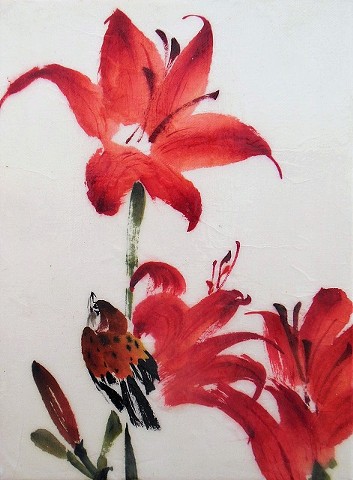 CHINESE PAINTING: DAY LILIES
