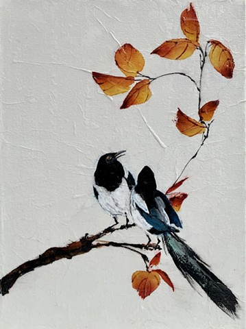 Magpies in Fall