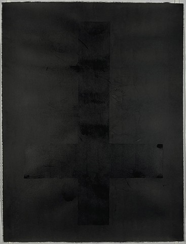 Untitled (Inverted Cross with Roses)
