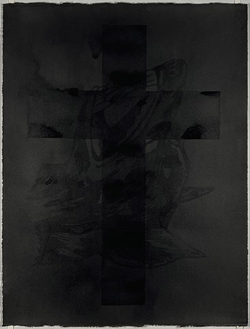 Untitled (Beware Dog with Cross)