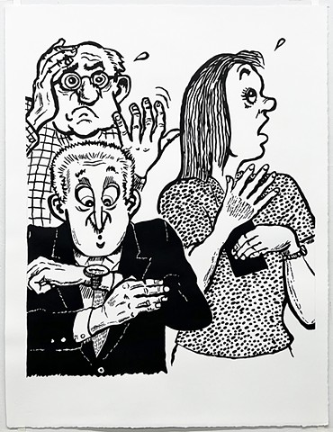 Chick Tract Drawing #2 (Almost Time)
