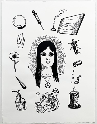 Chick Tract Drawing #5 (Bewitched?)