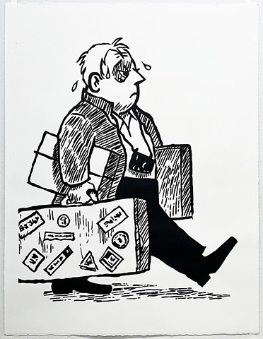 Chick Tract Drawing #3 (The Long Trip)