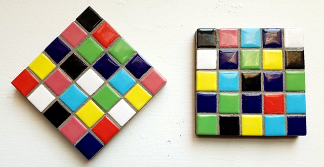 'Rubik's Cube' coasters (NFS)