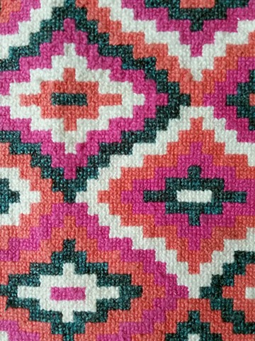 cross stitch, detail