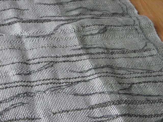 linen double cloth - detail