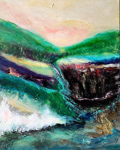Canyon, spacial quality within the composition digging deep with layers