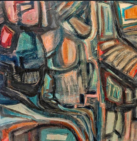 Abstraction is an evolution of bold and color always being inspired by sound, space, textures elements of nature. 