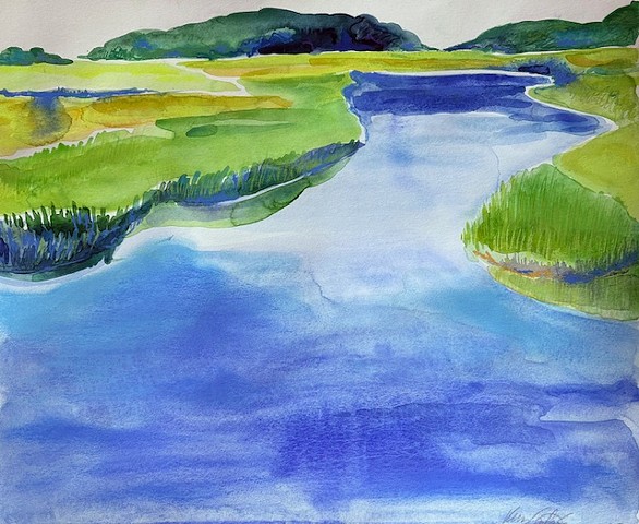 Marshes with Blue