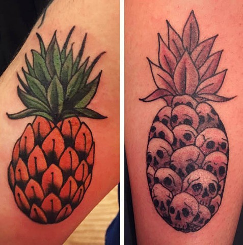 Pineapple tattoos 