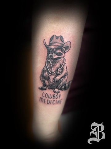 Cowboy medicine tattoo