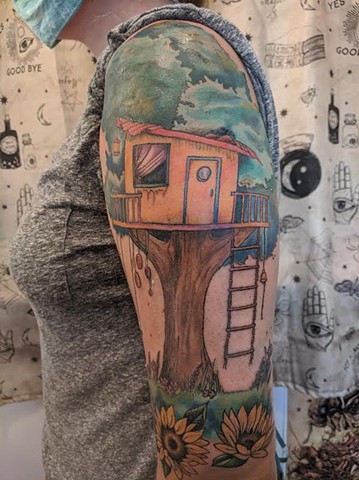 Treehouse tattoo