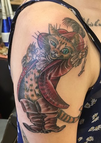 Puss in boots tattoo